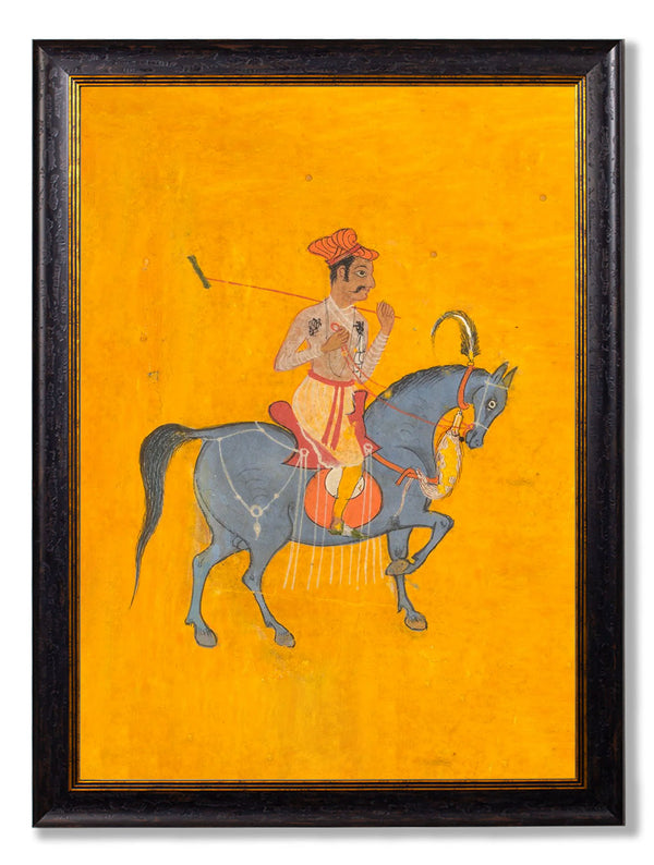 c.17th Century Indian Polo Players Triptych