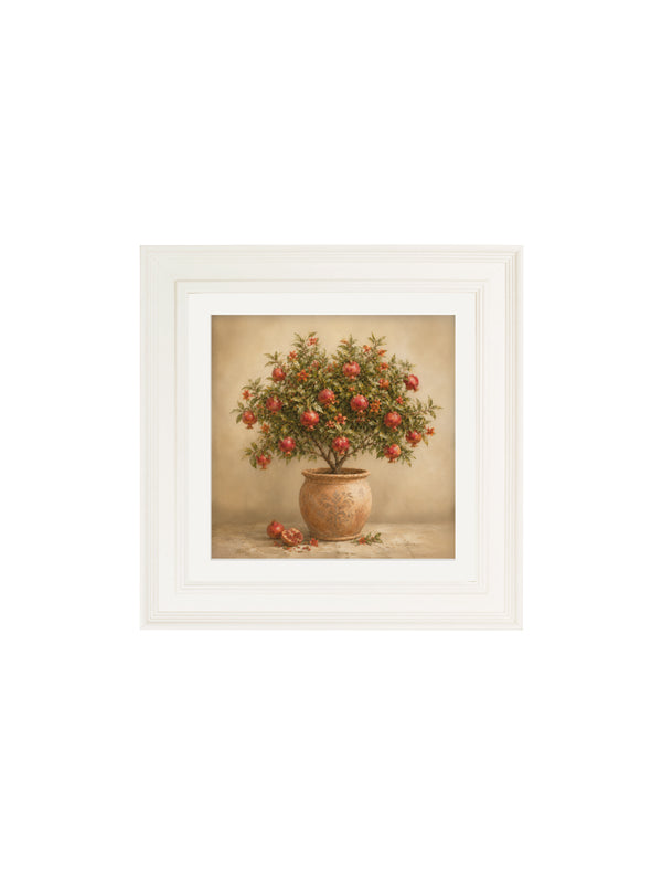 The Pomegranate Tree - Cream Hurstwood Square Frame