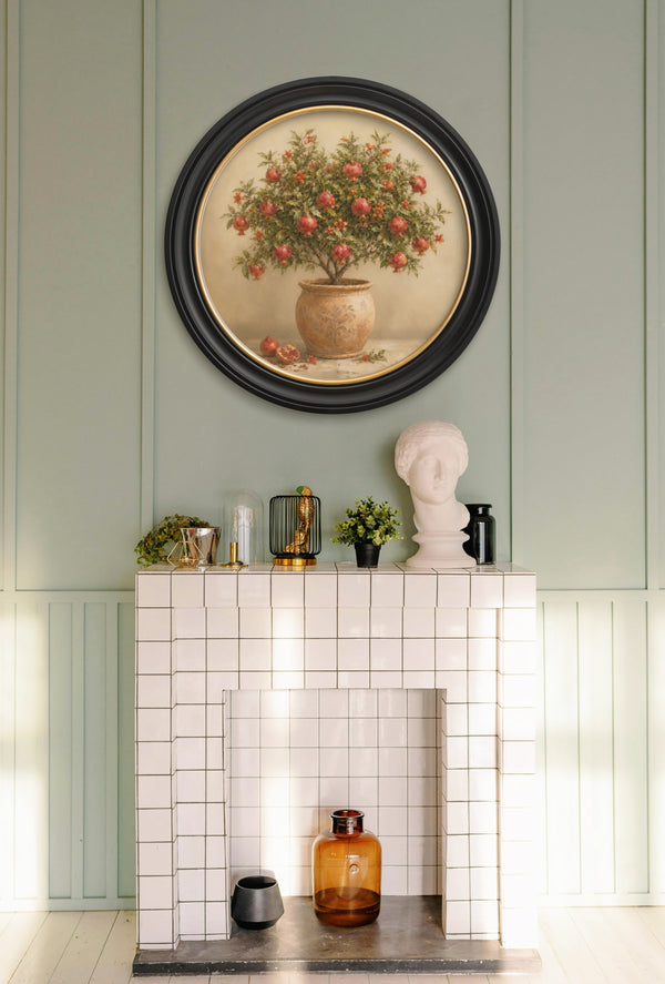 The Pomegranate Tree - Oxford Round Frame