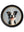 The Smiley Sheepdog - Oxford Round Frame