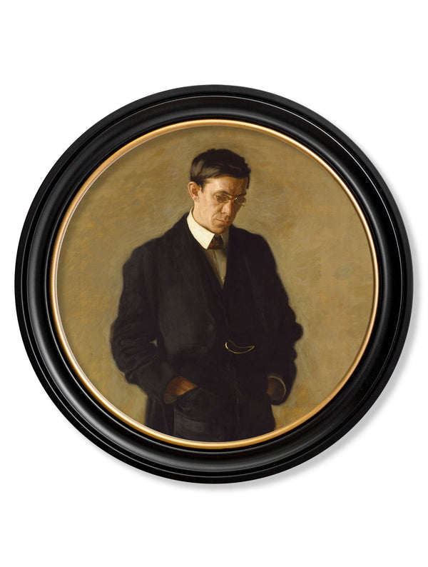 c.1900 The Thinker - Thomas Eakins - Round Frame