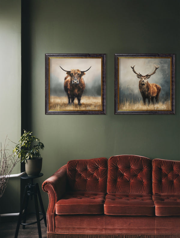 Highland Cow - Oxford Square Frame