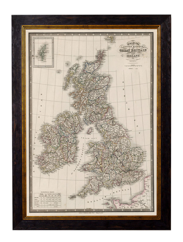 c.1838 Map of The British Isles