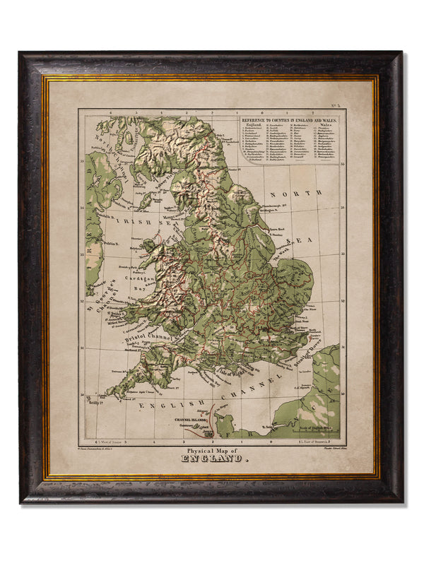 c.1880 Maps of The United Kingdom & Ireland