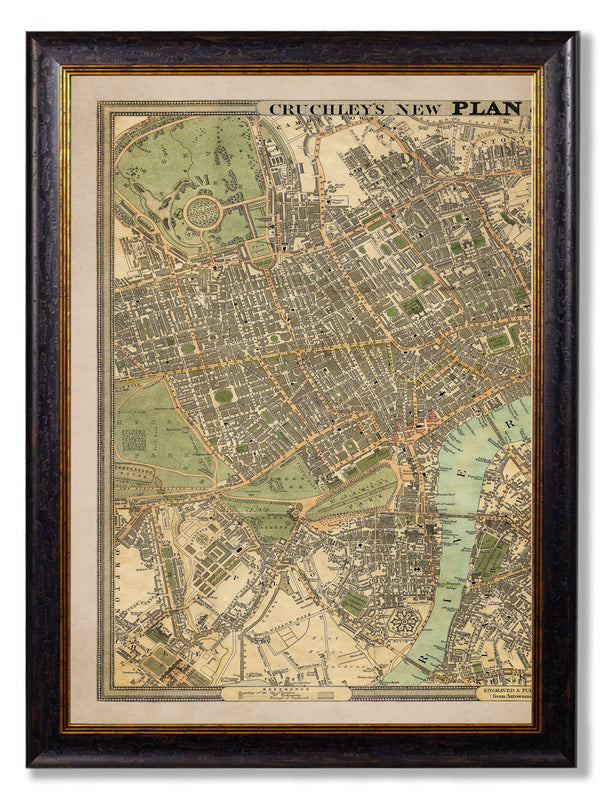 c.1827 London Triptych Map