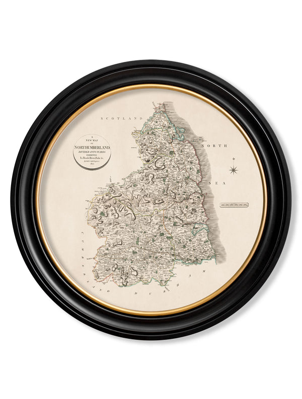 c.1806 County Maps of England - Round