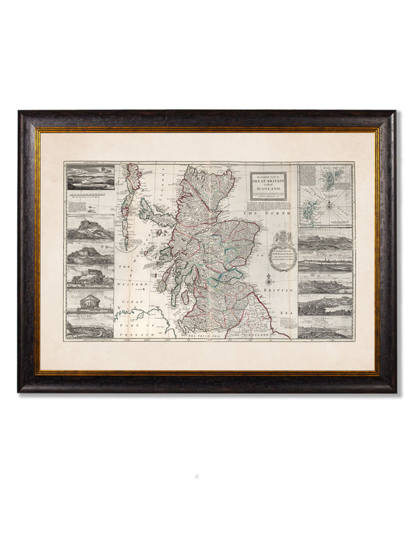 c.1714 Map of Scotland - The Weird & Wonderful