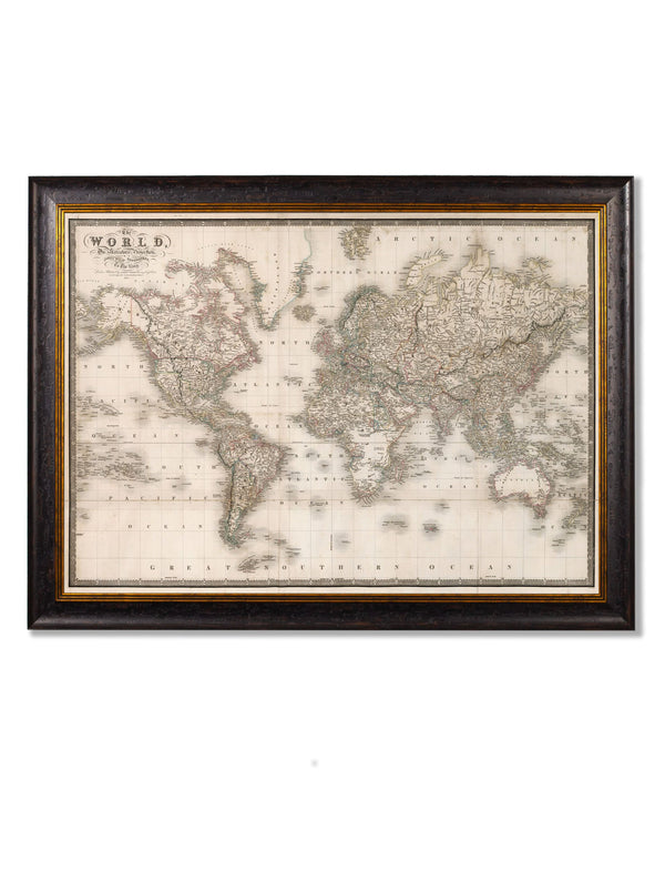 c.1838 Map of The World - The Weird & Wonderful